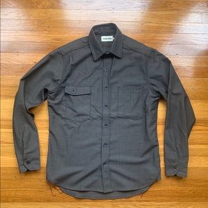 Taylor Stitch Utility Shirt Merino Herringbone 38